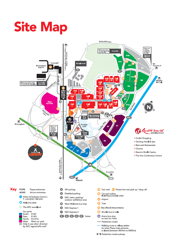 NEC Site Map